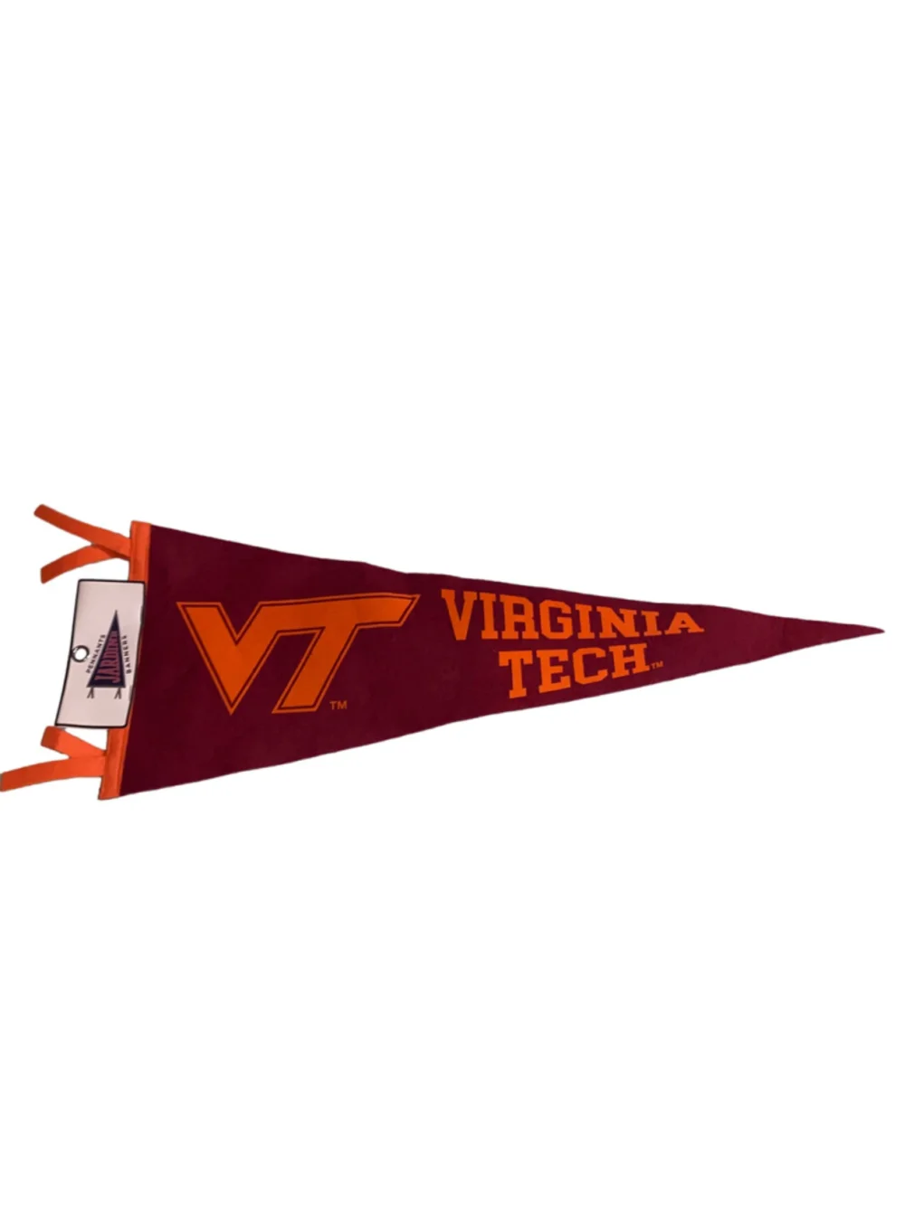 Jardine Virginia Tech Pennant Banner Maroon and Orange